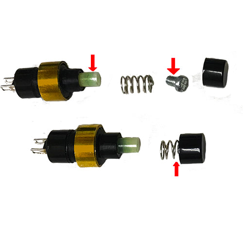 Turn signal lock push switch for 1972-81