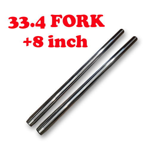 33.4mm fork inner tube +8 inch