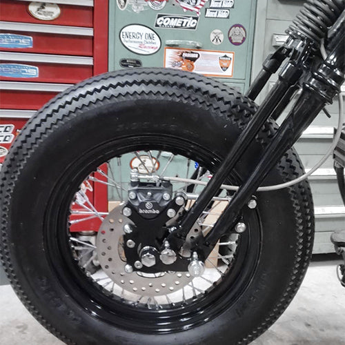 Disc brake kit for 74 springer fork/steel hub