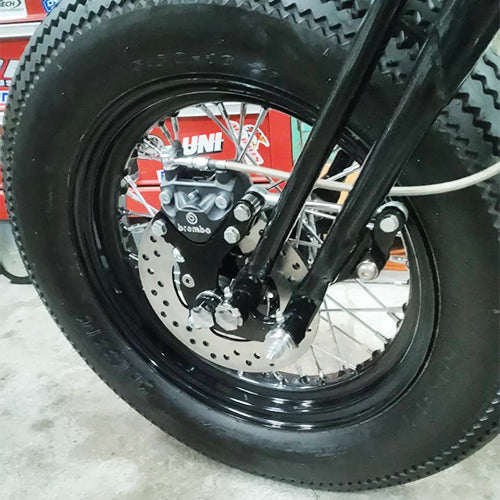 Disc brake kit for 74 springer fork/steel hub