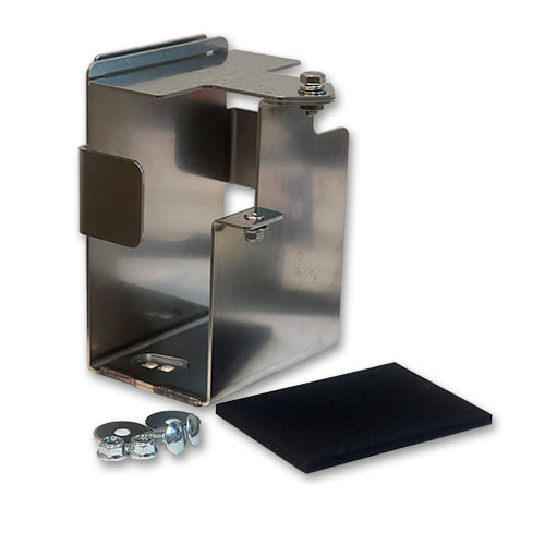 Battery box for horseshoe oil tank