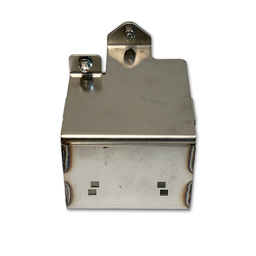 Battery box for horseshoe oil tank