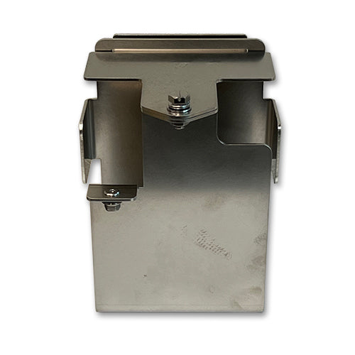 Battery box for horseshoe oil tank