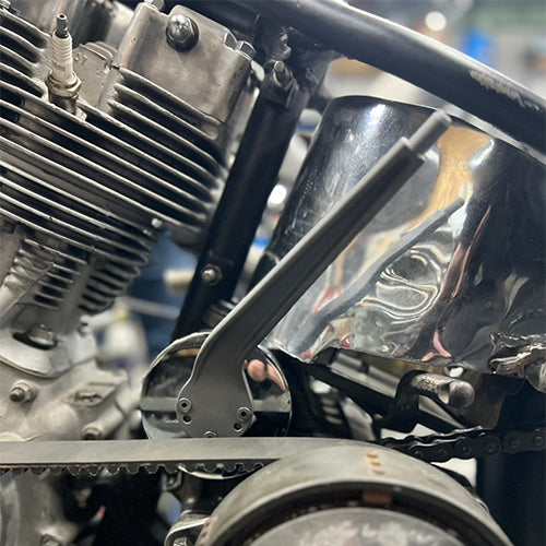 I-Beam steel cast Jockey Shift Lever Chrome