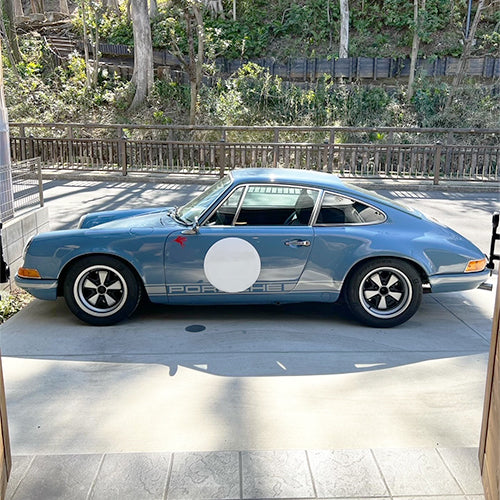 Magnetic race circle for Porsche 911