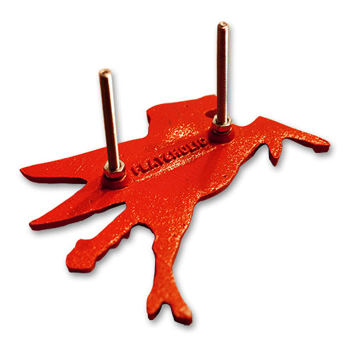 MATTE RED RACING PEGASUS GrillBadge