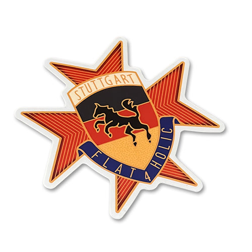 FLAT 4 HOLIC Grill badge design Sticker